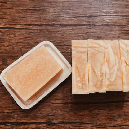 natural colored goat milk soap bars.